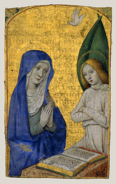Annunciation from Book of Hours 1490